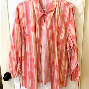 Liz Claiborne button down patterned shirt.